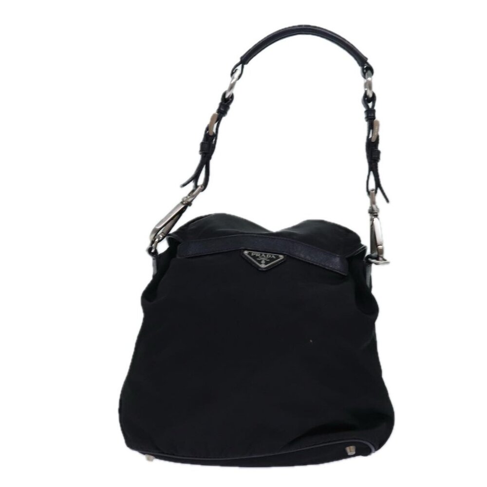 PRADA Backpack Nylon Black Silver Auth 85289 - Picture 2 of 16